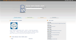 Desktop Screenshot of livre-rare-book.com